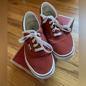 VANS Era sneakers. Picante/white. Size 7.5.